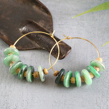 Load image into Gallery viewer, Eco-Friendly Beaded Hoops