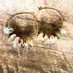 Eco-Friendly Beaded Hoops