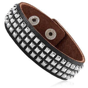 Leather Studded Cuff
