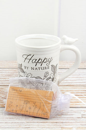 Happy By Nature Mug With Message Cards