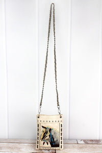 Embroidered Horse Petite Crossbody