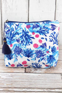 Blue Coral Cosmetic Bag