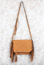 Load image into Gallery viewer, Vegan Leather Fringe Crossbody
